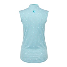 FootJoy Zip Front Tank Printed dámské polo, blue/white/peach