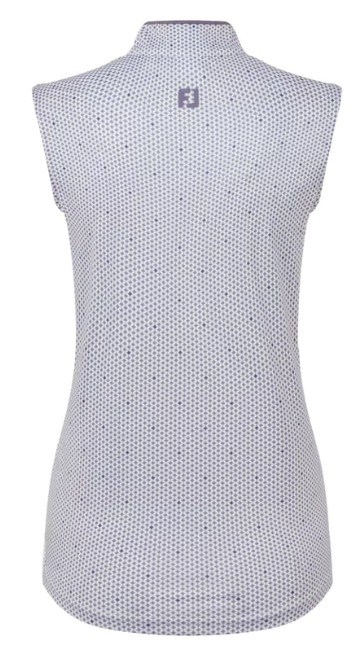 FootJoy Zip Front Tank Printed dámské polo, navy/white/dusty violet
