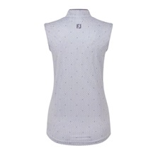 FootJoy Zip Front Tank Printed dámské polo, navy/white/dusty violet