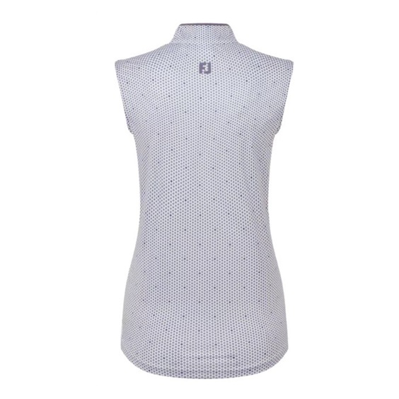 FootJoy Zip Front Tank Printed dámské polo, navy/white/dusty violet