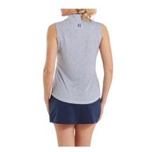 FootJoy Zip Front Tank Printed dámské polo, navy/white/dusty violet