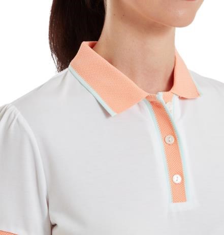 FootJoy Cap Sleeve dámské polo, bílé