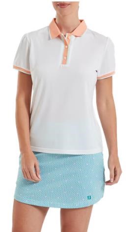 FootJoy Cap Sleeve dámské polo, bílé