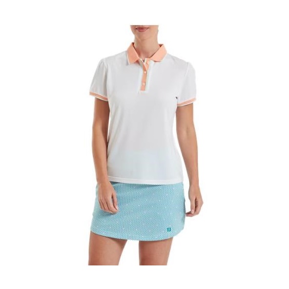 FootJoy Cap Sleeve dámské polo, bílé