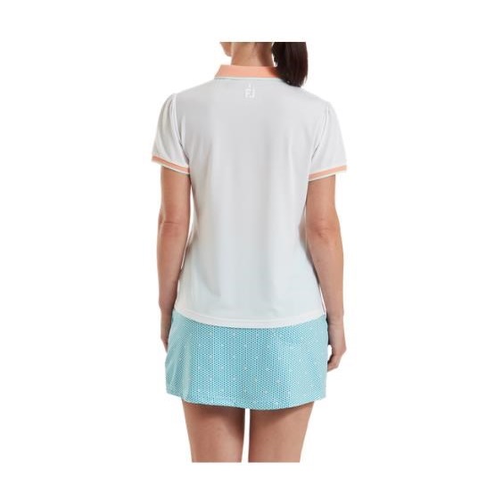 FootJoy Cap Sleeve dámské polo, bílé
