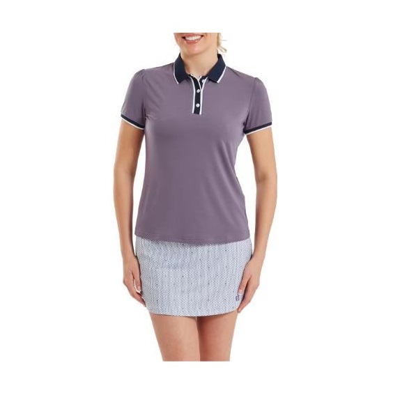 FootJoy Cap Sleeve dámské polo, dusty violet/navy