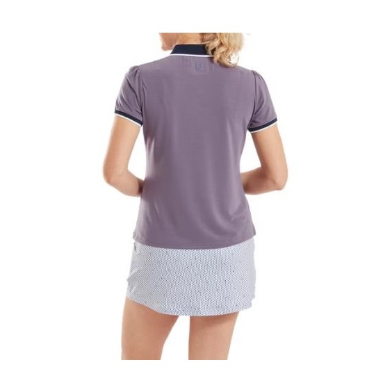FootJoy Cap Sleeve dámské polo, dusty violet/navy