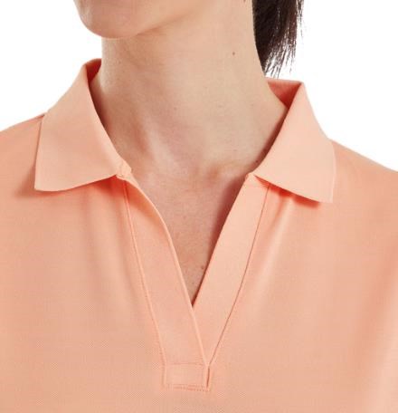 FootJoy Texture Knit dámské polo, desert peach/white