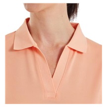 FootJoy Texture Knit dámské polo, desert peach/white