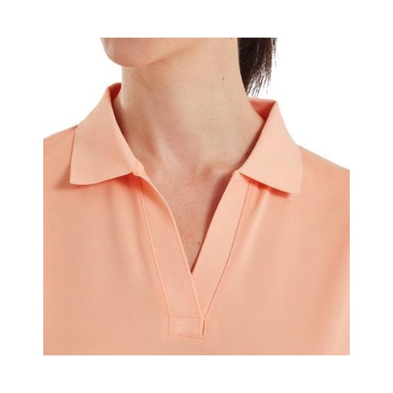 FootJoy Texture Knit dámské polo, desert peach/white