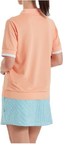 FootJoy Texture Knit dámské polo, desert peach/white