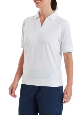 FootJoy Texture Knit dámské polo, bílé