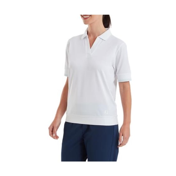 FootJoy Texture Knit dámské polo, bílé