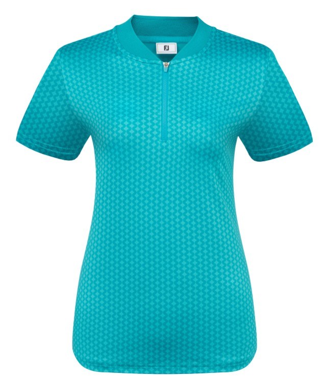 FootJoy Zip Blade dámské polo, tonal tile blue print