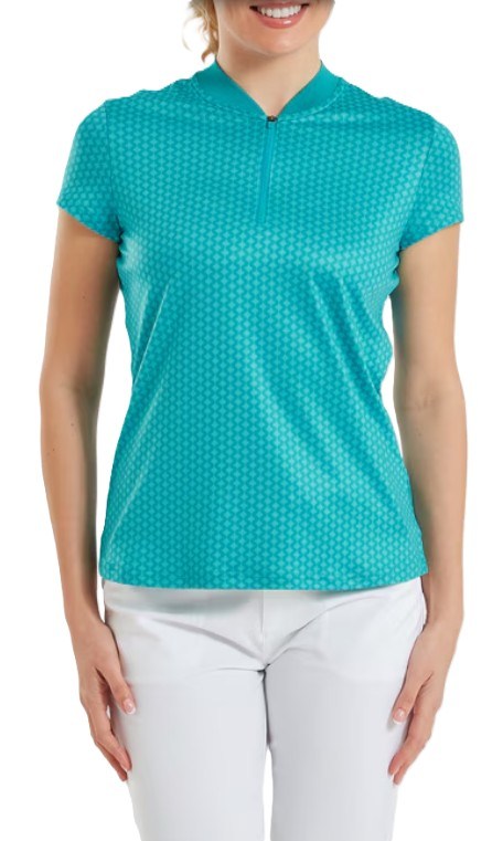 FootJoy Zip Blade dámské polo, tonal tile blue print