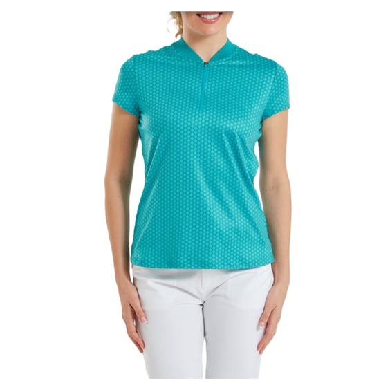 FootJoy Zip Blade dámské polo, tonal tile blue print