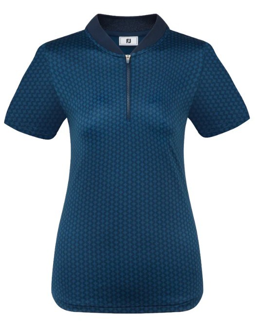 FootJoy Zip Blade dámské polo, tonal tile navy print