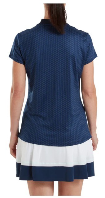 FootJoy Zip Blade dámské polo, tonal tile navy print