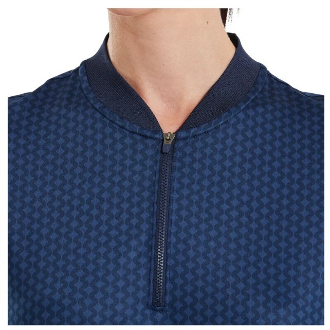 FootJoy Zip Blade dámské polo, tonal tile navy print