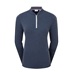 FootJoy 1/4 Zip Blade Collar Midlayer dámská mikina, navy/dusty violet/glacial blue