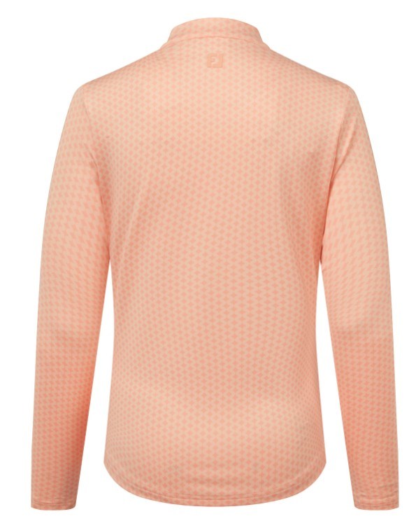 Midlayer Full Zip Printed Sleeve dámská mikina, desert peach