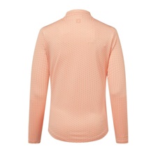Midlayer Full Zip Printed Sleeve dámská mikina, desert peach