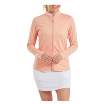 Midlayer Full Zip Printed Sleeve dámská mikina, desert peach