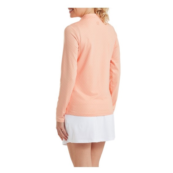Midlayer Full Zip Printed Sleeve dámská mikina, desert peach