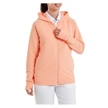 FootJoy Full-Zip Ottoman Hoodie dámská mikina, desert peach