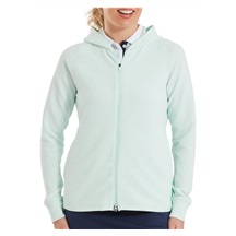FootJoy Full-Zip Ottoman Hoodie dámská mikina, glacial blue