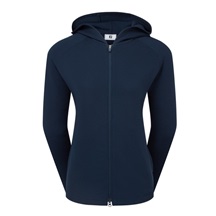 FootJoy Full-Zip Ottoman Hoodie dámská mikina, tmavě modrá