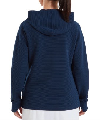 FootJoy Full-Zip Ottoman Hoodie dámská mikina, tmavě modrá