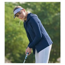 FootJoy Full-Zip Ottoman Hoodie dámská mikina, tmavě modrá