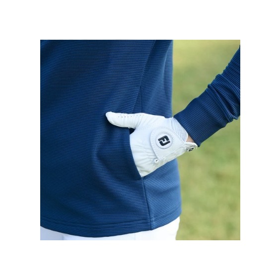 FootJoy Full-Zip Ottoman Hoodie dámská mikina, tmavě modrá