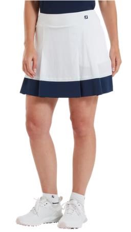 FootJoy Pleated golfová sukně, bílo/modrá