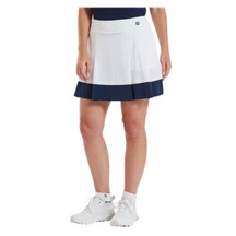 FootJoy Pleated golfová sukně, bílo/modrá