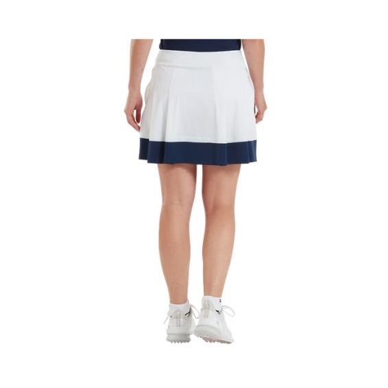 FootJoy Pleated golfová sukně, bílo/modrá