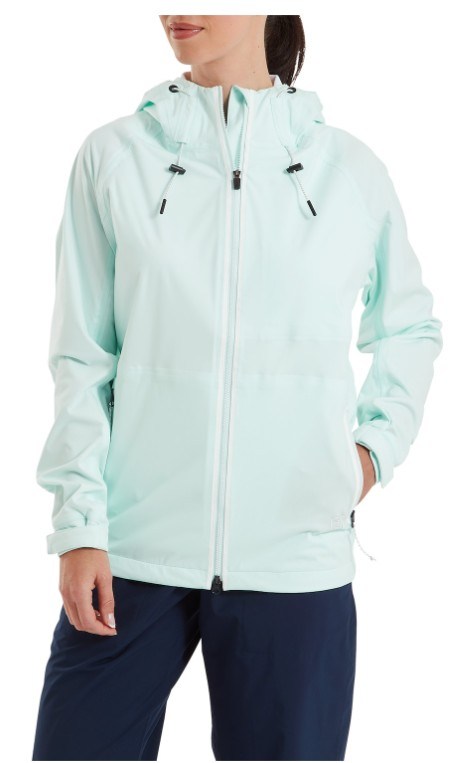 FootJoy HydroKnit dámská nepromokavá bunda, glacial blue/white