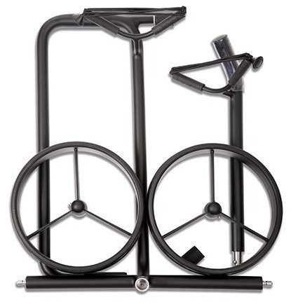 JuStar Black 2-Wheeled golfový manuální vozík