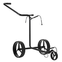 JuStar Black 3-Wheeled golfový manuální vozík