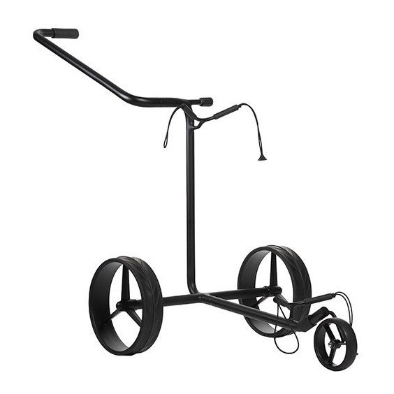 JuStar Black 3-Wheeled golfový manuální vozík