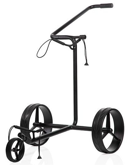 JuStar Black 3-Wheeled golfový manuální vozík
