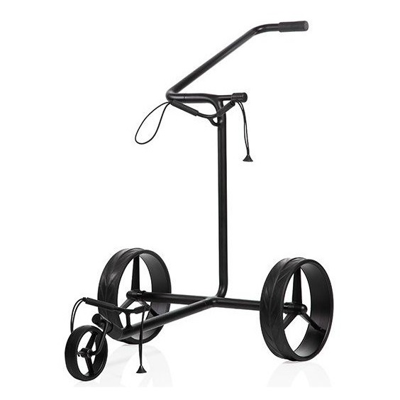 JuStar Black 3-Wheeled golfový manuální vozík