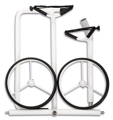 JuStar White 2-Wheeled golfový manuální vozík