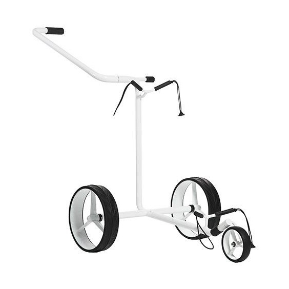 JuStar White 3-Wheeled golfový manuální vozík