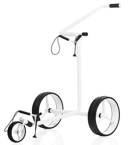 JuStar White 3-Wheeled golfový manuální vozík