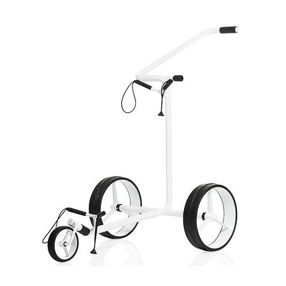JuStar White 3-Wheeled golfový manuální vozík