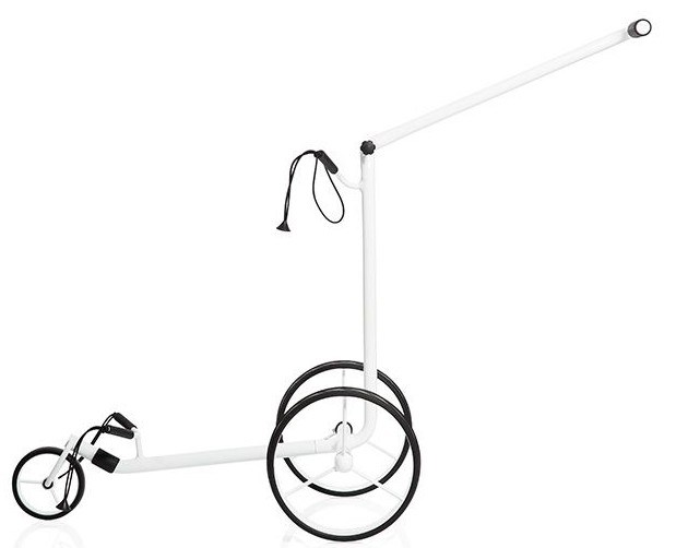 JuStar White 3-Wheeled golfový manuální vozík