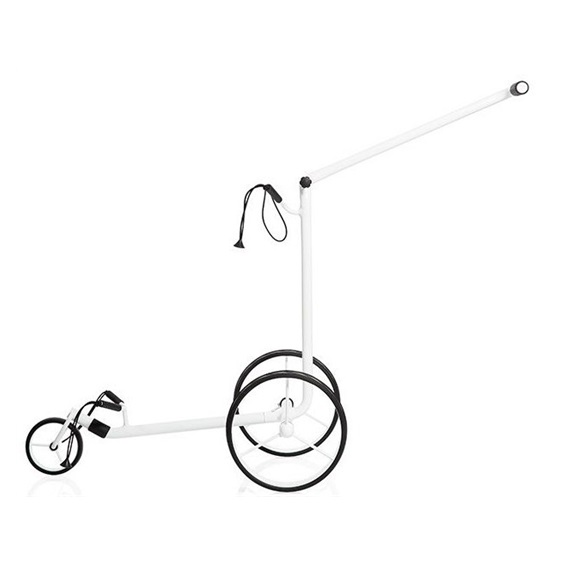 JuStar White 3-Wheeled golfový manuální vozík