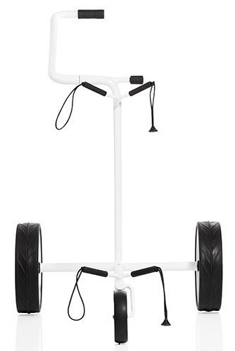 JuStar White 3-Wheeled golfový manuální vozík